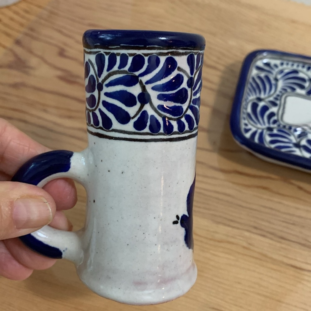 Talavera Pottery Tequila Set 3 pc - Picture 5 of 9